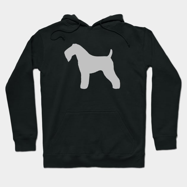 Kerry Blue Terrier Silhouette Hoodie by Coffee Squirrel